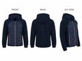 Kids' Navy Hooded Quilted Jacket