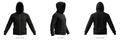 Boys' Black Full-Zip Hooded Sweatshirt