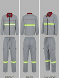 Kids Reflective Tracksuit Set – Light Grey