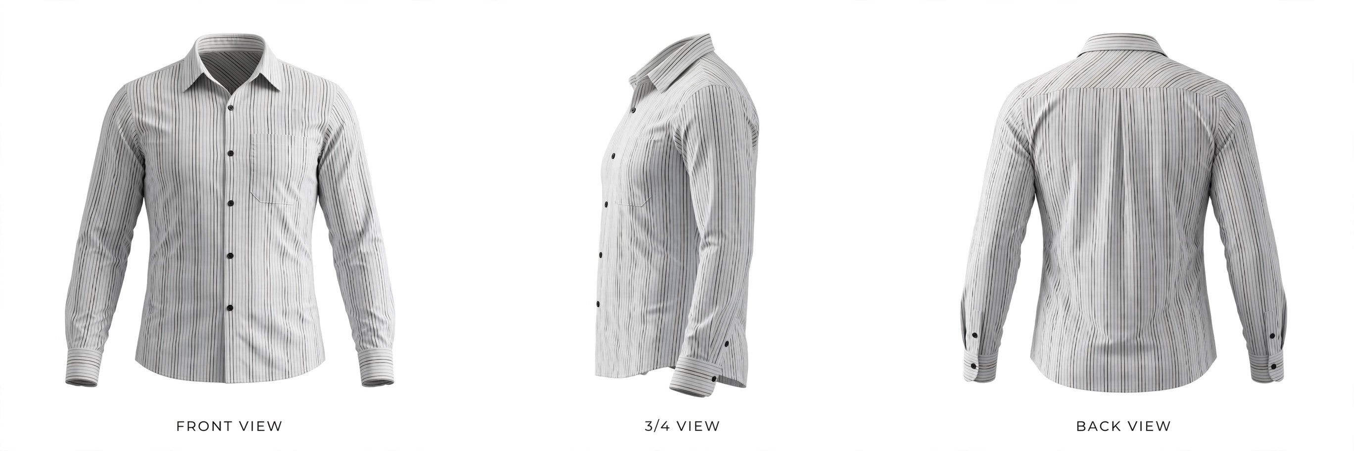 Men's Classic Striped Long Sleeve Shirt