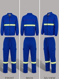 Kids Reflective Tracksuit Set – Royal Blue