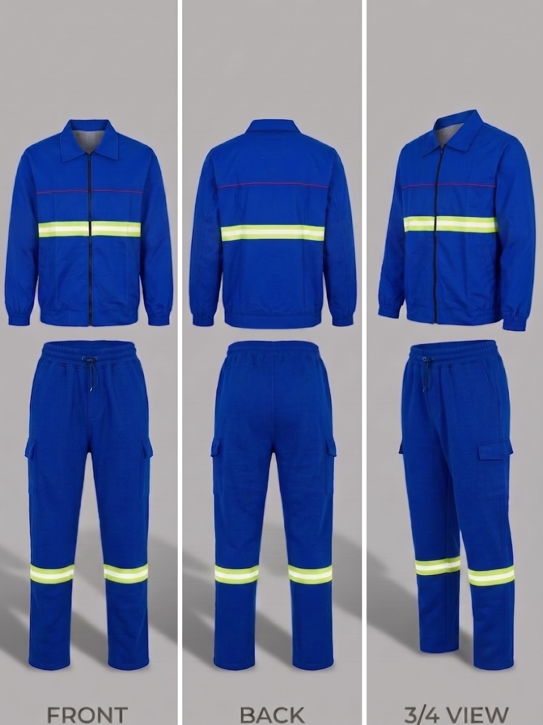 Kids Reflective Tracksuit Set – Royal Blue