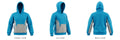 Men's Blue & Grey Pullover Hoodie