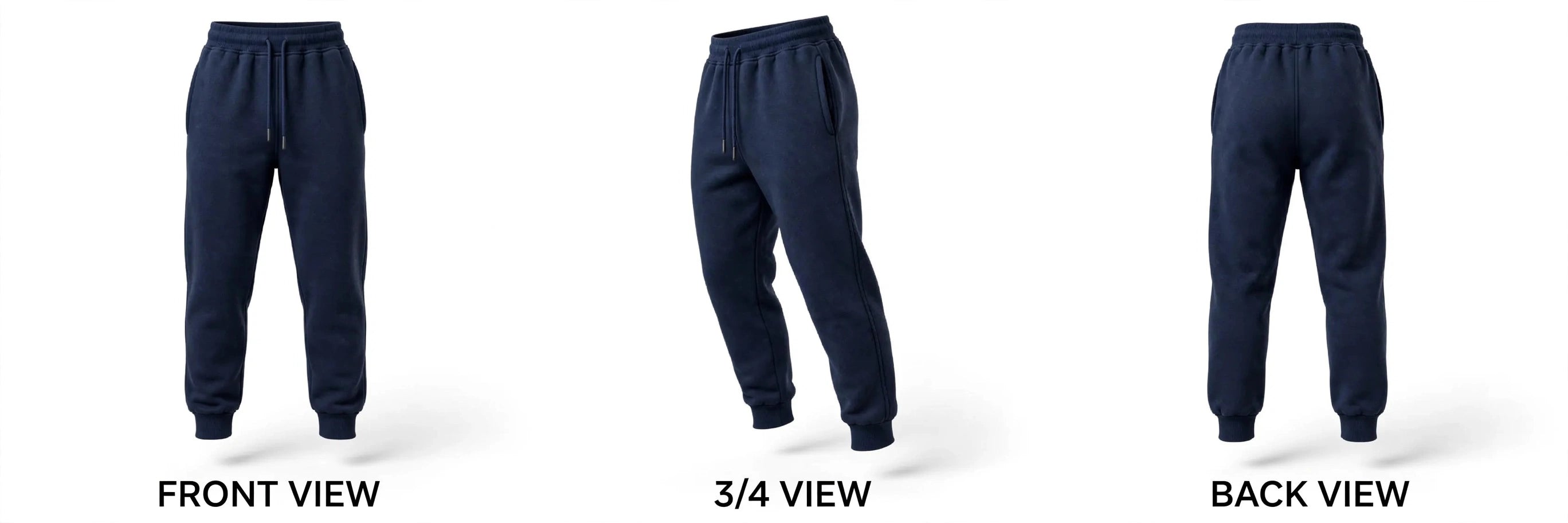 Essential Navy Fleece Joggers