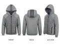 Grey Hooded Puffer Jacket